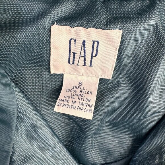 Vtg GAP Anorak Jacket Windbreaker Mens S Half Zip Front Pocket Thick 90s Y2K - Picture 3 of 7